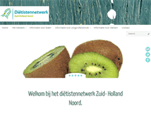 Tablet Screenshot of dietistennetwerkzhn.nl